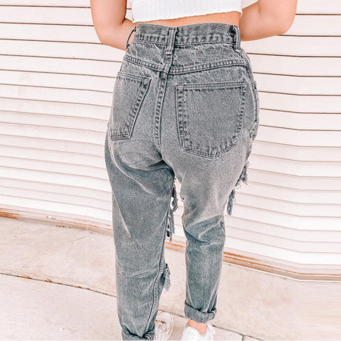 Ladies Jeans Ripped Holes Are Thinner Ladies Jeans Trousers Women Trousers - ROUTINE FASHION
